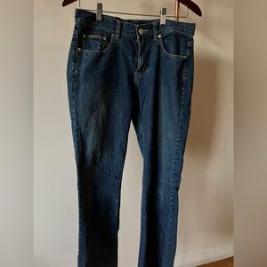 Calvin klein mid rise baby flare jeans
